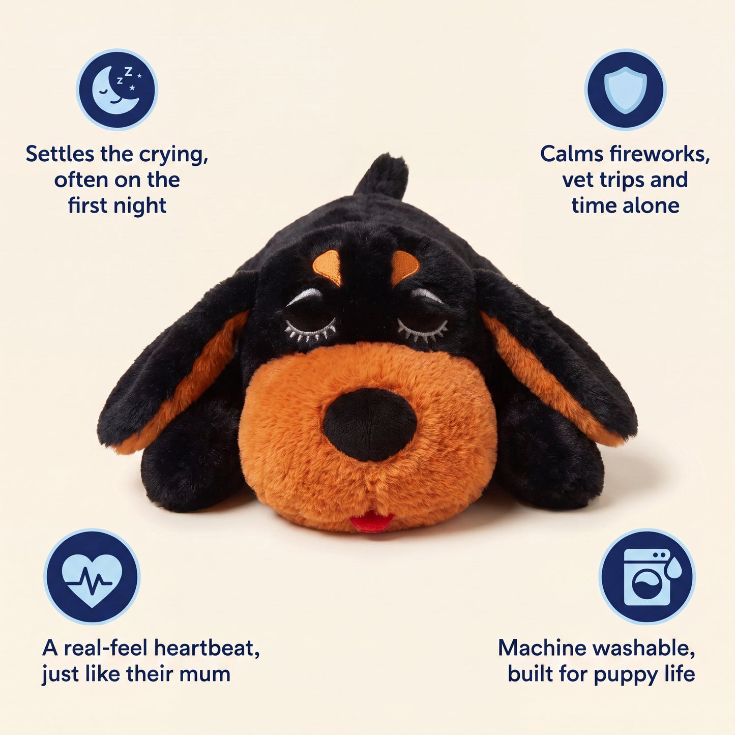 Snuggle Buddy Bramble (Black & Tan)